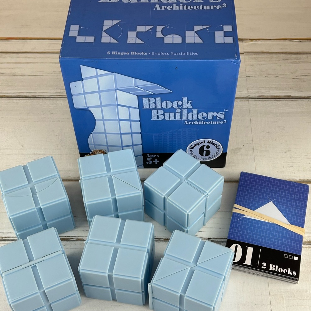 Block Builders Architecture Hinged Building Set - Light Blue - Picture 2 of 3